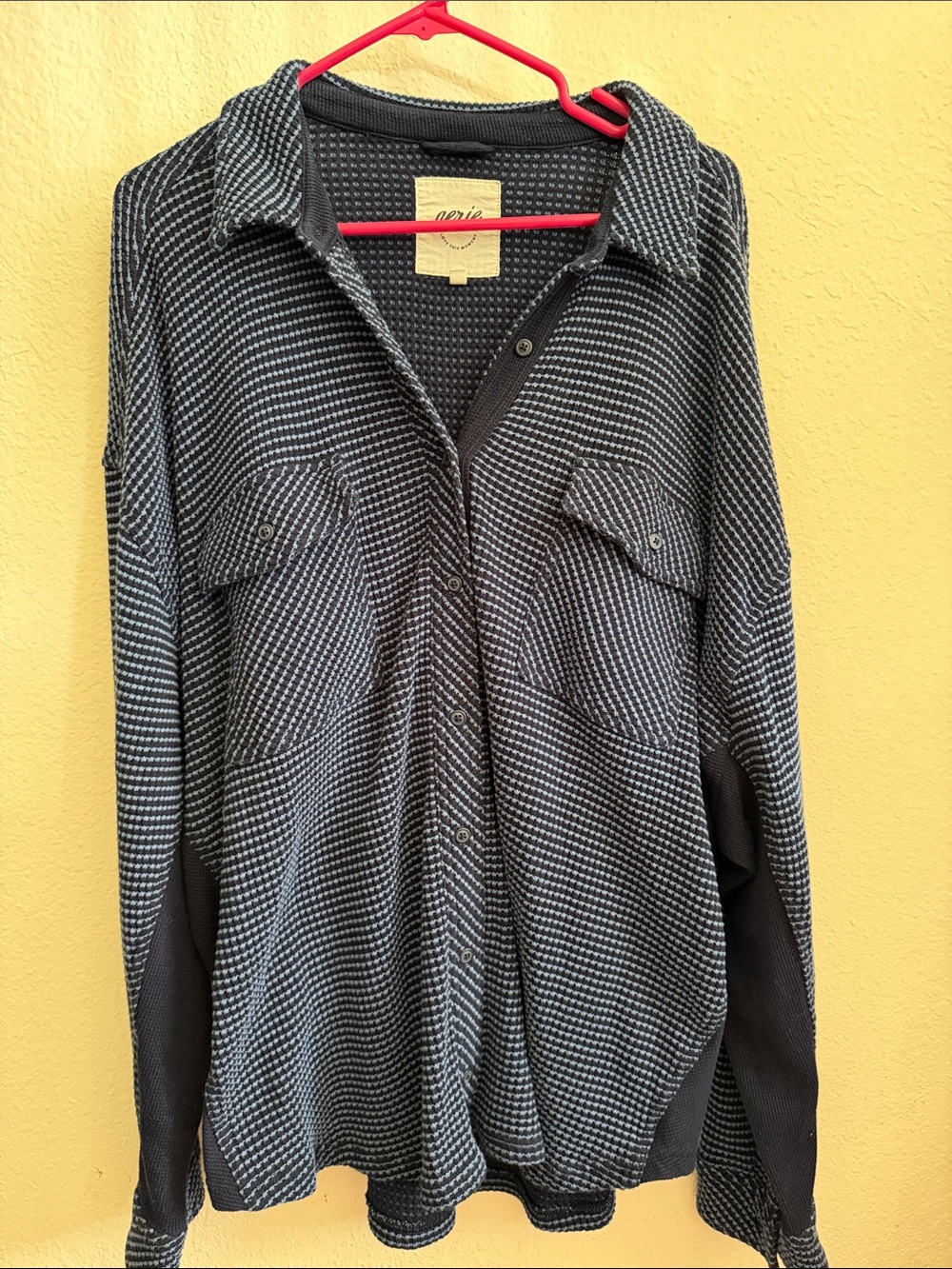 aerie Navy Lumber Jane Shacket
